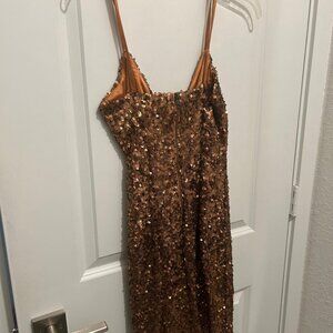 French Connection Womens Cellienne Sequin Mini Dress Size 4